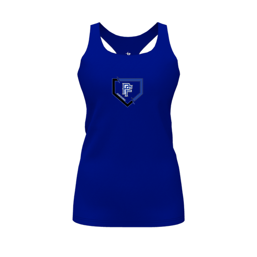 [FT0TRBRY-FYS-LOGO1] Decker Racerback Tank Top (Female Youth S, Royal, Logo 1)