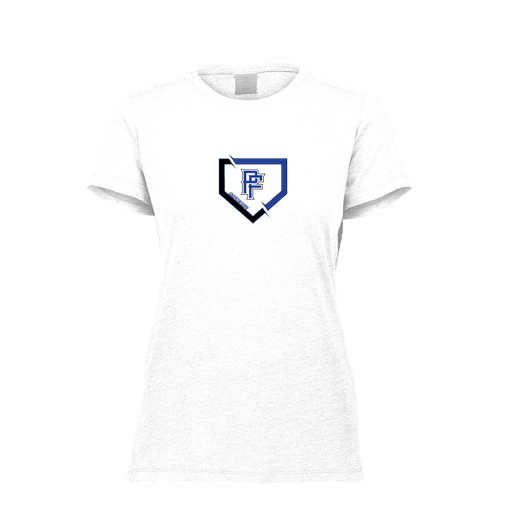 [FTSCUBWH-FAXS-LOGO1] Decker Women's Tri-Blend T-Shirt - Short Sleeve (Female Adult XS, White, Logo 1)