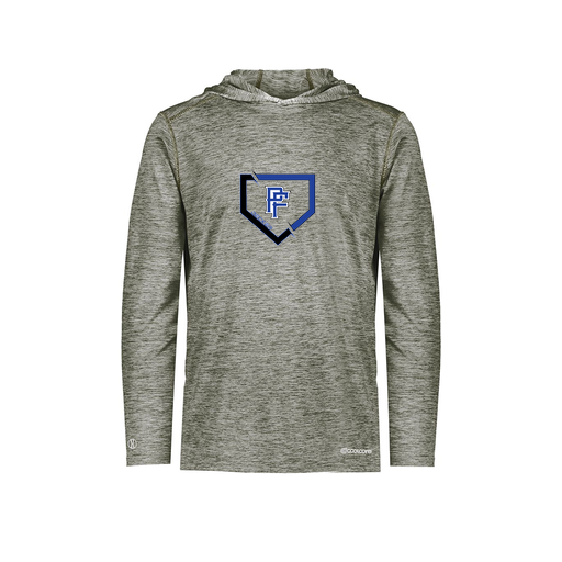 [FOLHCGGY-AS-LOGO1] Decker Men's Charge Hoodie (Adult S, Gray, Logo 1)