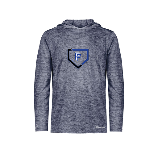 [FOLHCGNV-YS-LOGO1] Decker Youth Charge Hoodie (Youth S, Navy, Logo 1)