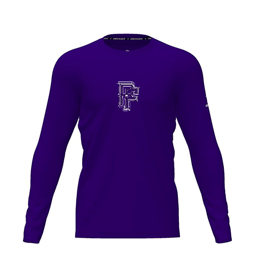 [CUS-DRIF-TEES-PER-CNK-LSL-PUR-YXS-LOGO3] Dri Fit Performance T-Shirt (Youth XS, Purple, Logo 3, Long Sleeve)