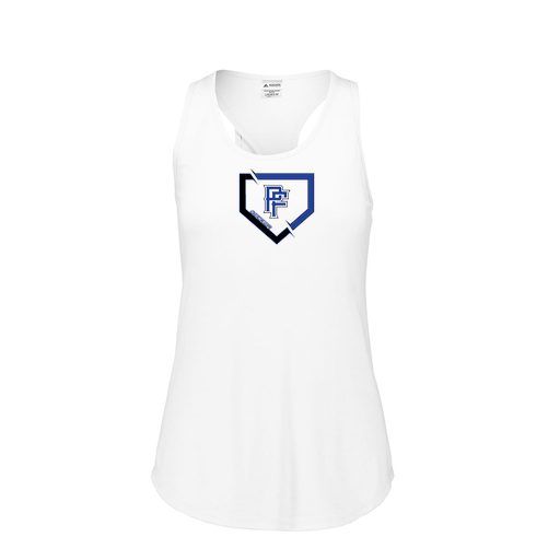 [3078.005.S-LOGO1] Ladies Tri Blend Tank Top (Female Adult S, White, Logo 1)