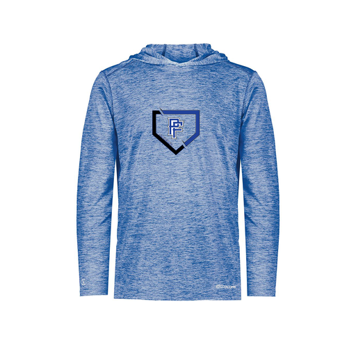 [FOLHCGRY-YS-LOGO1] Decker Youth Charge Hoodie (Youth S, Royal, Logo 1)