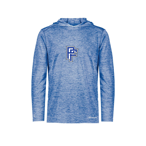 [FOLHCGRY-YS-LOGO3] Decker Youth Charge Hoodie (Youth S, Royal, Logo 3)