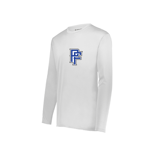 [222822.005.XS-LOGO3] Men's LS Smooth Sport Shirt (Adult XS, White, Logo 3)