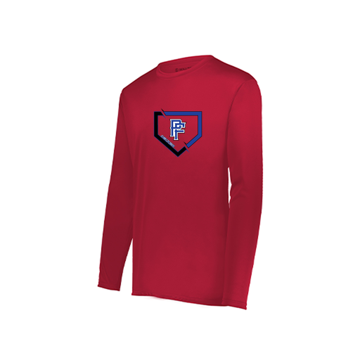 [222822.083.XS-LOGO1] Men's LS Smooth Sport Shirt (Adult XS, Red, Logo 1)