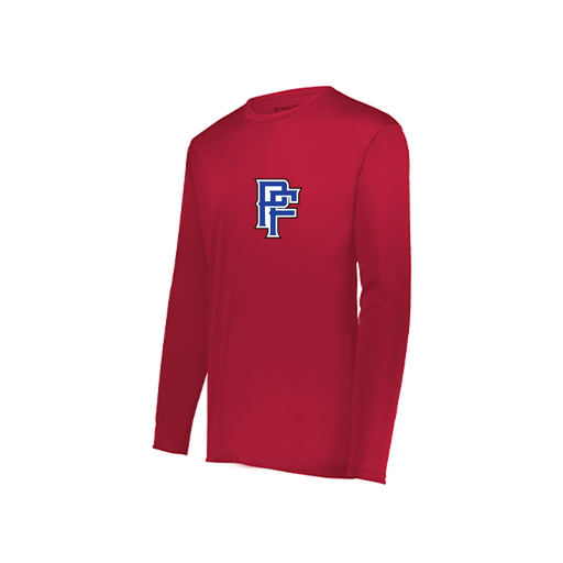 [222822.083.XS-LOGO3] Men's LS Smooth Sport Shirt (Adult XS, Red, Logo 3)