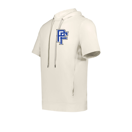 [222605-WHT-YS-LOGO3] YOUTH VENTURA SOFT KNIT SHORT SLEEVE HOODIE (Youth S, White, Logo 3)