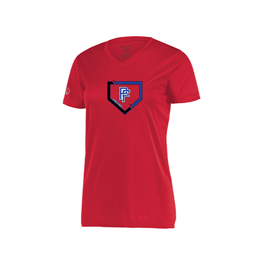 [222820.083.S-LOGO1] Ladies Movement Dri Fit Shirt (Female Adult S, Red, Logo 1)